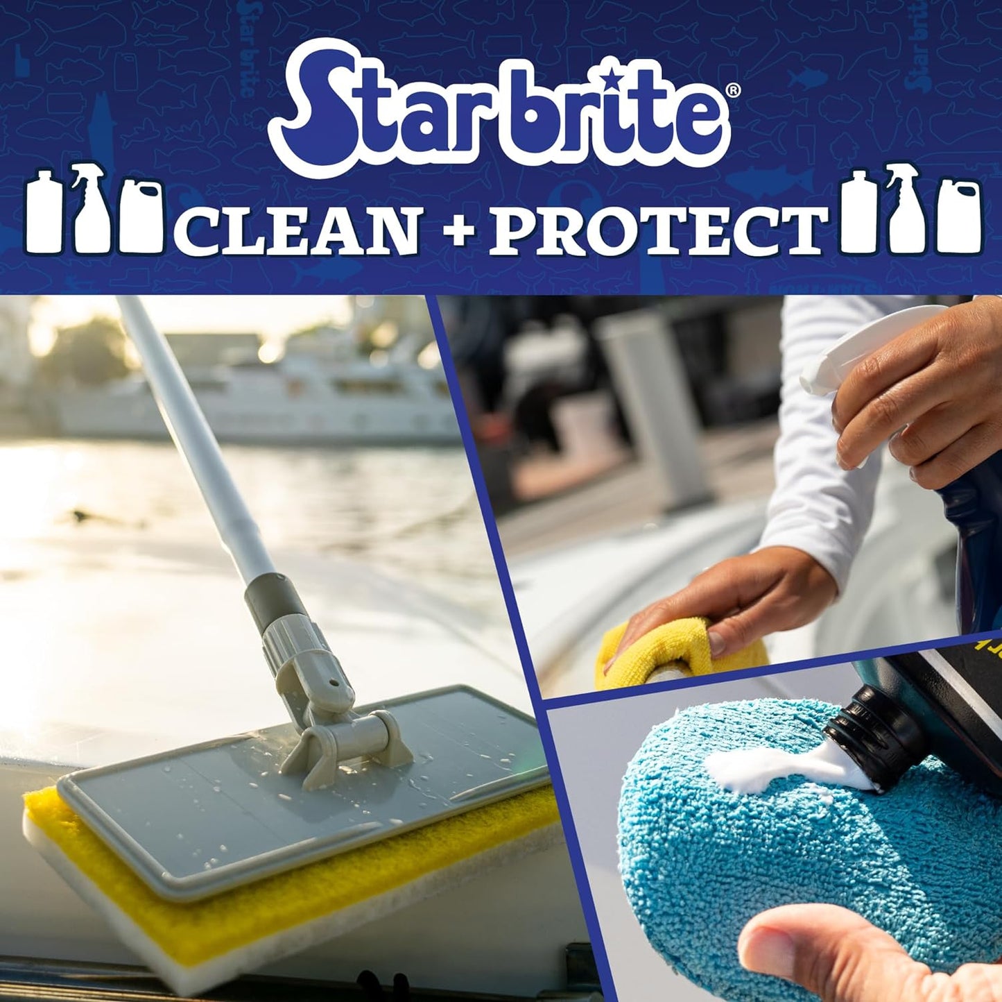 One-Step Cleaner Wax with UV Protection - Removes Chalk & Oxidation from Fiberglass, Metals & Painted Surfaces