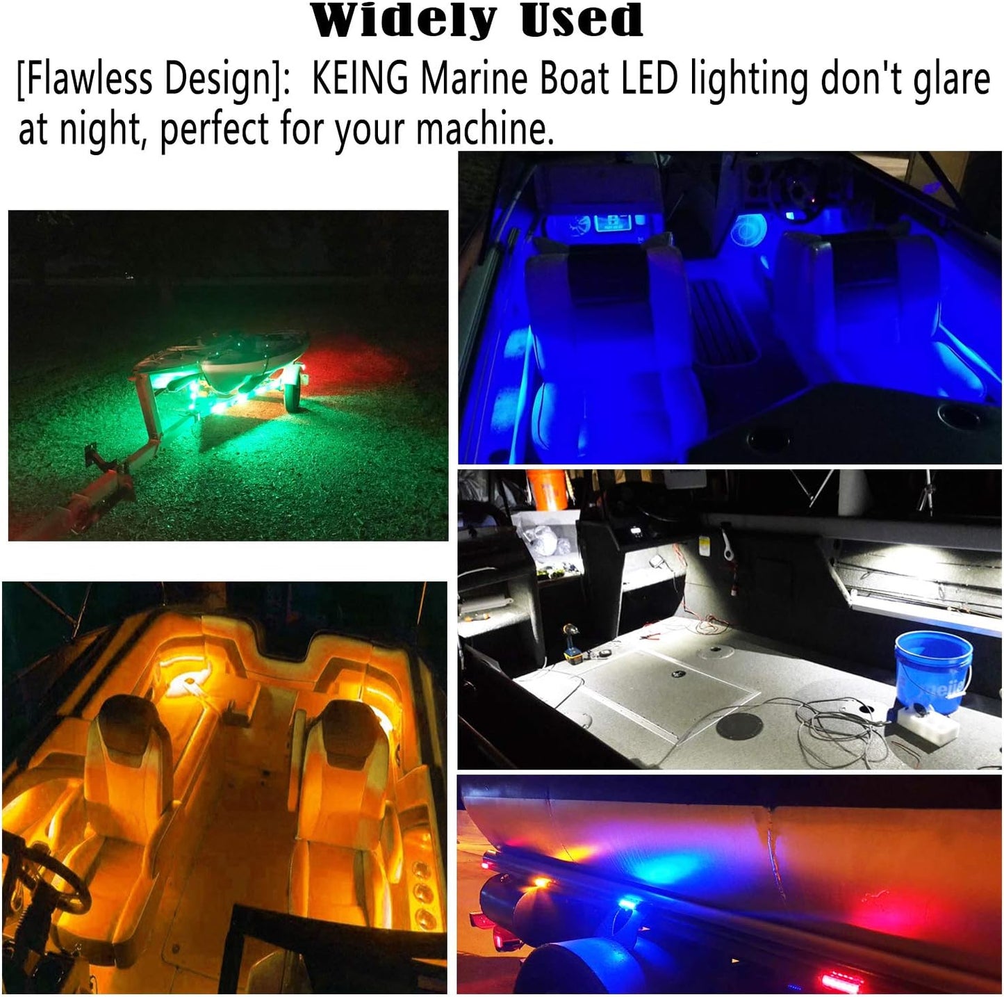 10 Pack Marine Boat LED Navigation Cabin Deck Courtesy Light Stern Transom Lights 12V for Boating Kayak Yacht, Dinghy, Sailboat, Pontoons, Freighters, Hovercrafts, Hunting & Fishing