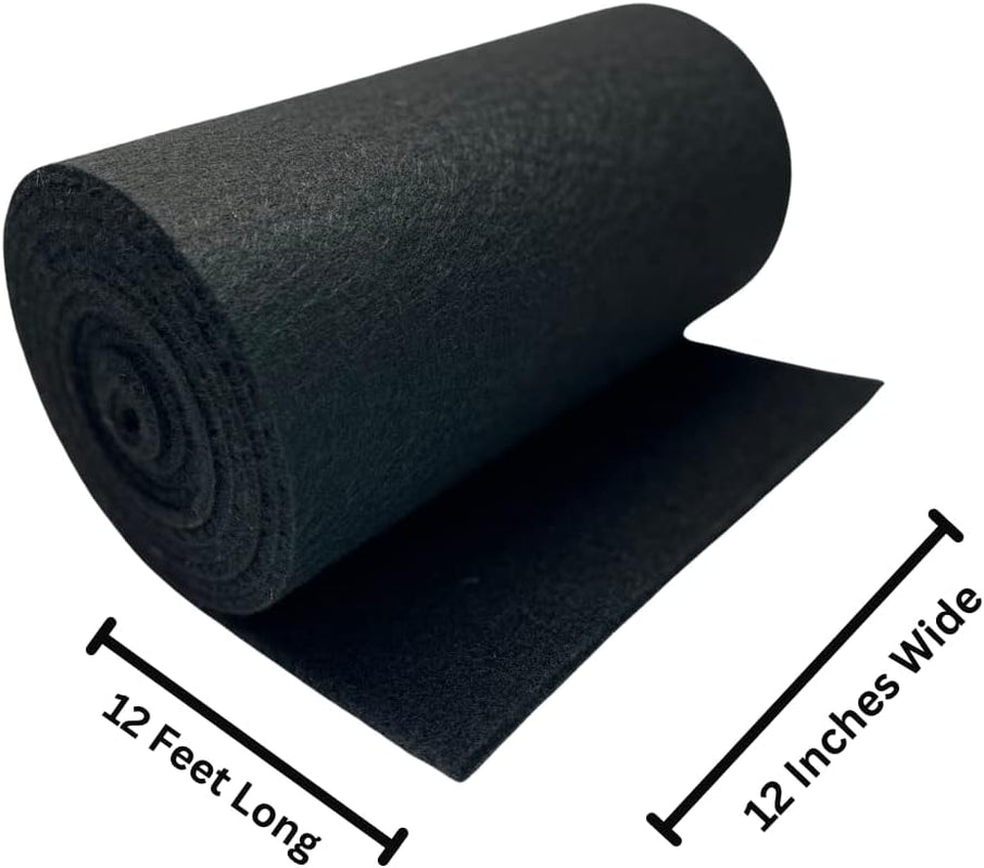 Trailer/Boat Bunk Padding, 12-Inch X 12-Foot, Black (Тwо Расk)