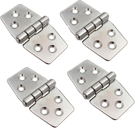4 Pack 3’’ X 1.5’’ Boat Hinge 304 Stainless Steel Boat Hatch Hinges Door Hinges for Boats, Cabinet, Hatch, Rvs