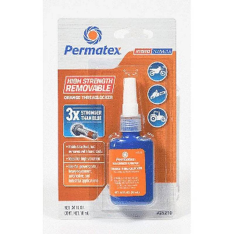 P13-25210, Metal,Orange Threadlocker Industrial Sealant,10 Ml