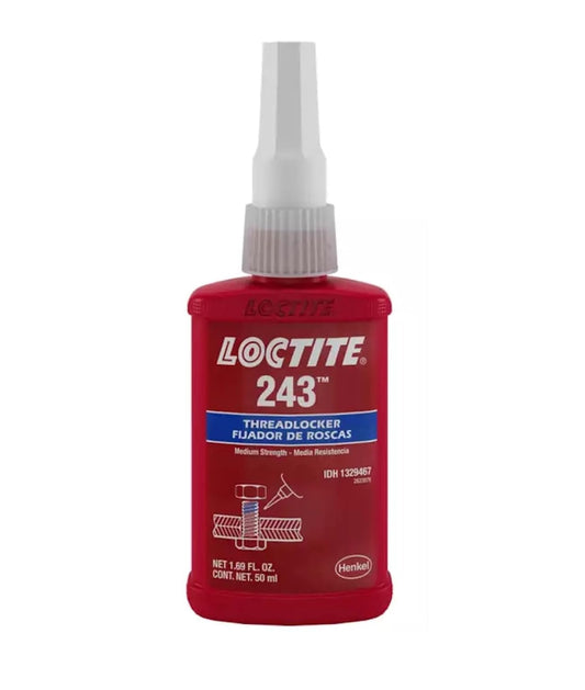1329467 243 Blue Medium Strength Threadlockers, 1.69 Ounces, 50 Ml, 3/4" Thread