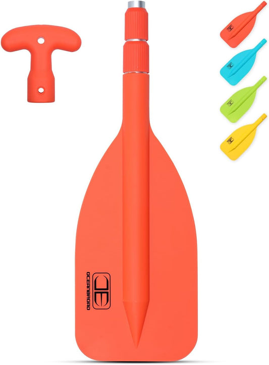 Telescoping Emergency Paddle 21''-42''/26''-54'' Aluminium Shaft for Kayaing Boating Canoeing River Tubing