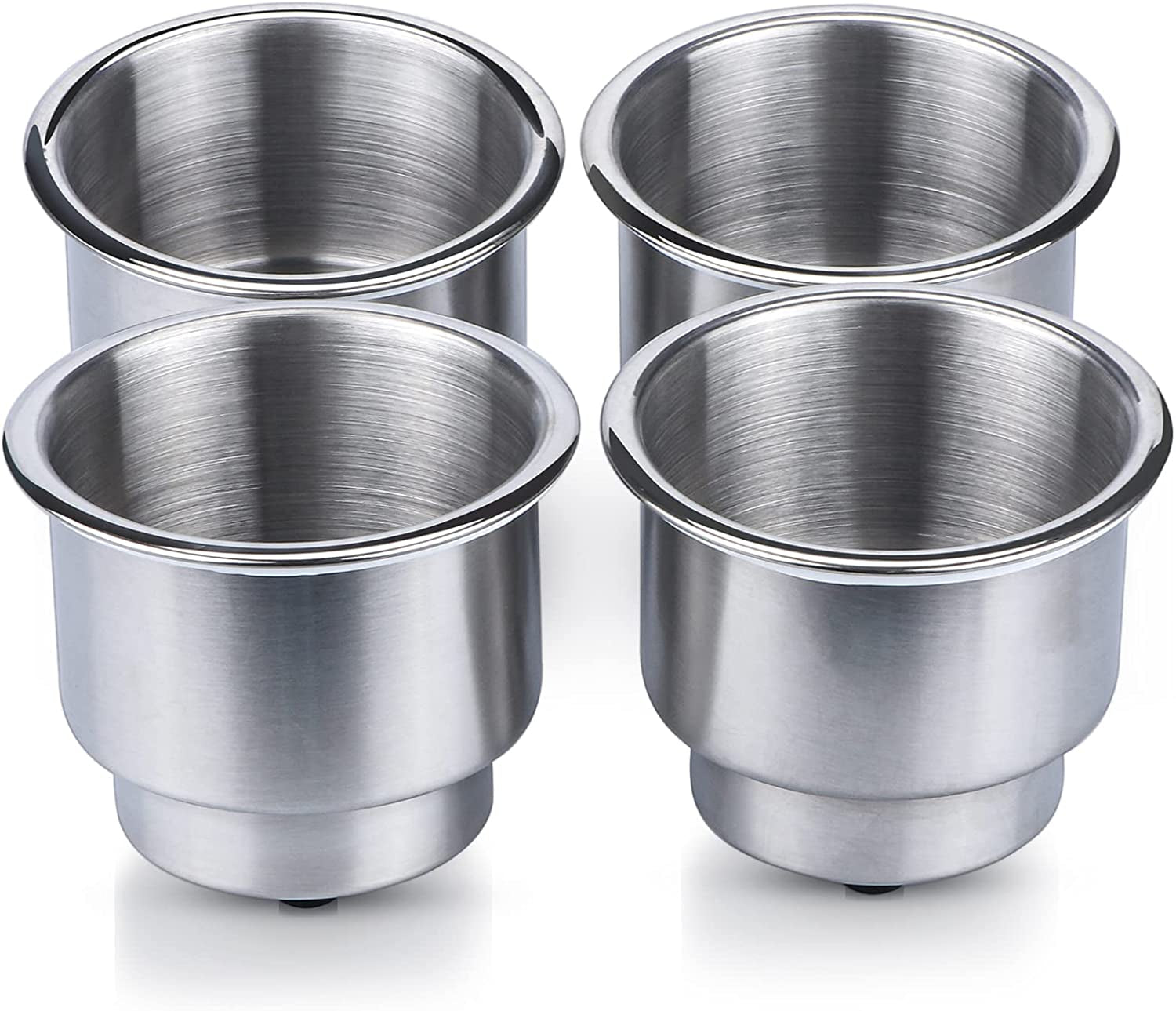 Stainless Steel Cup Drink Holder with Drain Marine Boat Rv Camper