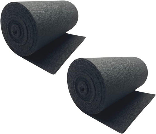 Trailer/Boat Bunk Padding, 12-Inch X 12-Foot, Black (Тwо Расk)
